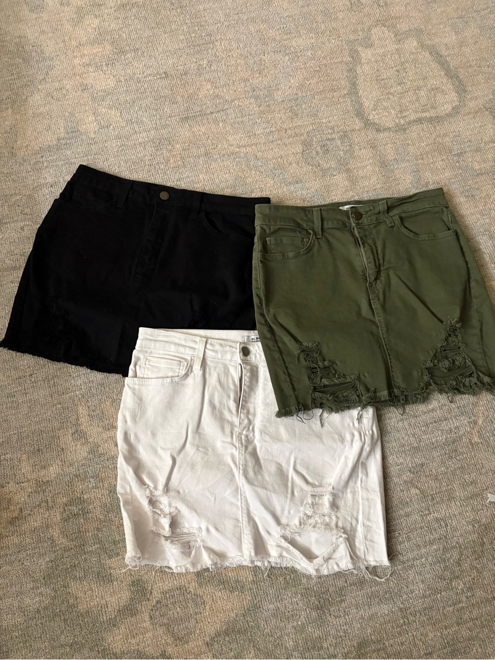 Three O2 Denim Mini Skirts - Picture 3 of 9